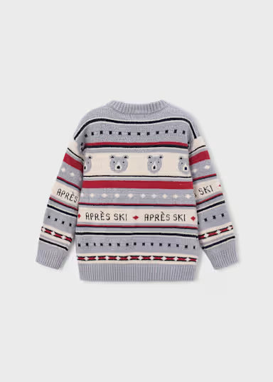 Maglione Jacquard Grigio