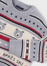 Maglione Jacquard Grigio