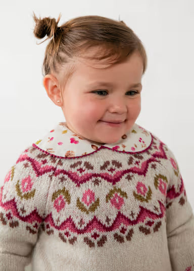 Maglione Jacquard Tortora