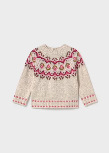 Maglione Jacquard Tortora
