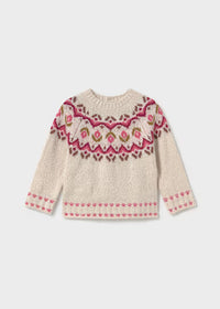 Maglione Jacquard Tortora