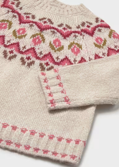 Maglione Jacquard Tortora