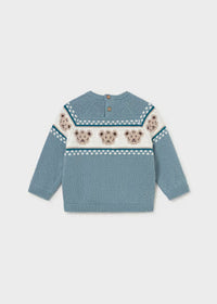 Maglione Jacquard Azzurro