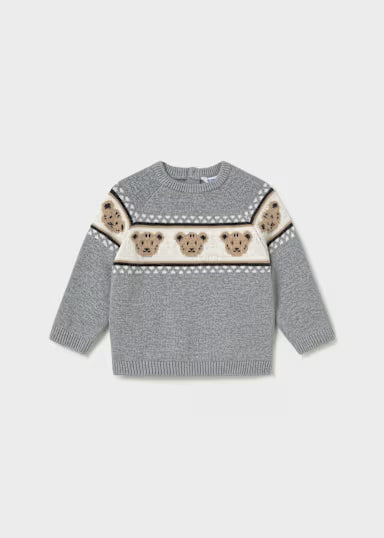 Maglione Jacquard Grigio