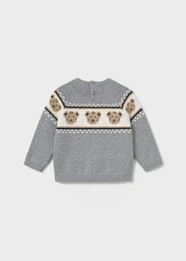Maglione Jacquard Grigio