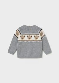 Maglione Jacquard Grigio