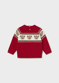Maglione Jacquard Rosso