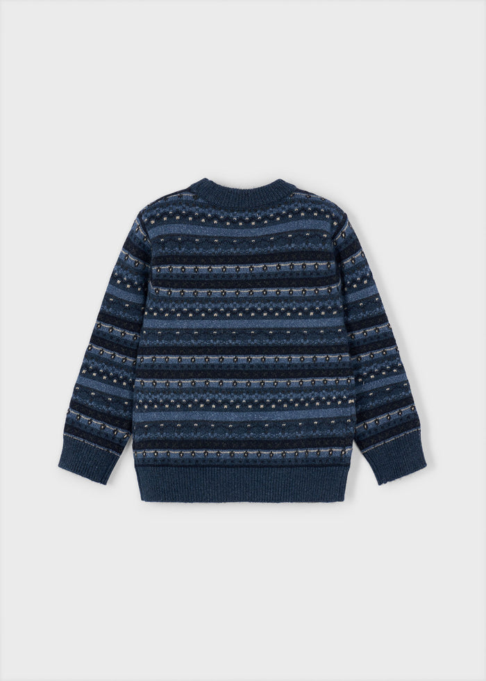 Maglia Jacquard Acero