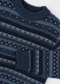 Maglia Jacquard Acero