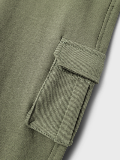 Pantalone in felpa cargo verde