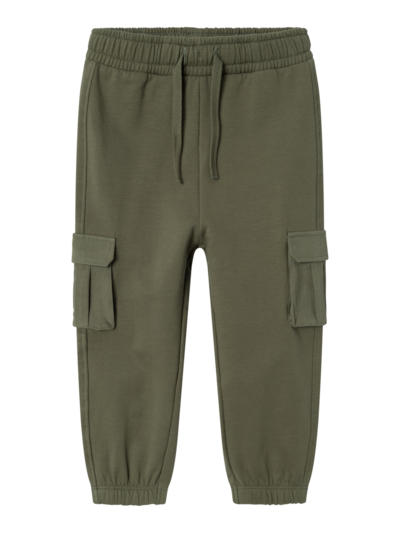 Pantalone in felpa cargo verde