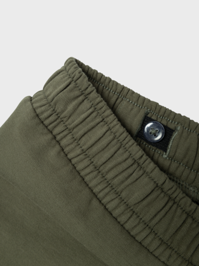 Pantalone in felpa cargo verde