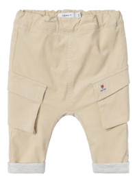Pantalone Bambino In Velluto Beige