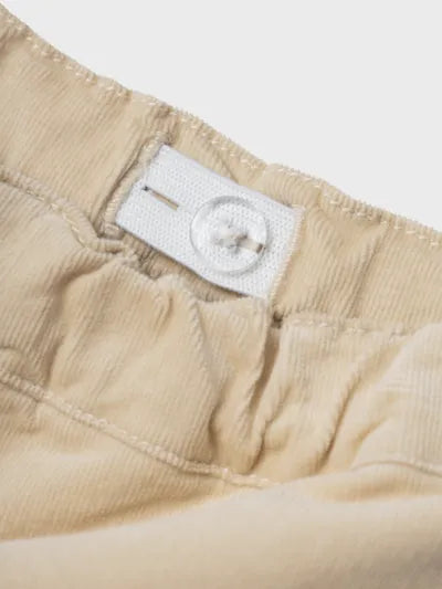 Pantalone Bambino In Velluto Beige