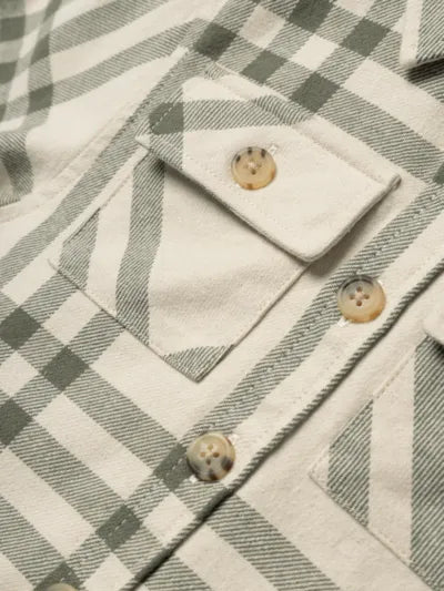 Camicia Con Cappuccio Beige Azzurro