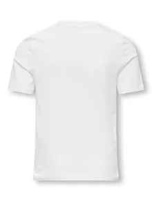 T-Shirt Bianca Con Cuoricini