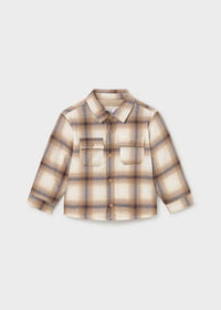 Camicia Quadri Beige