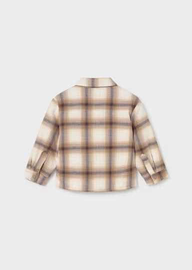 Camicia Quadri Beige
