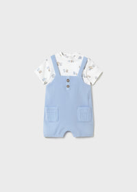 Pagliaccetto Salopette Cielo
