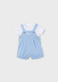 Completo Neonato 2 Pezzi Azzurro