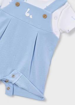 Completo Neonato 2 Pezzi Azzurro
