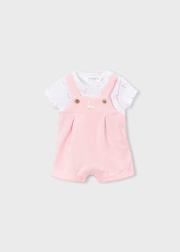 Completo Neonato 2 Pezzi Rosa