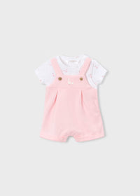 Completo Neonato 2 Pezzi Rosa