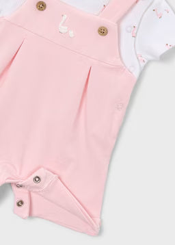 Completo Neonato 2 Pezzi Rosa