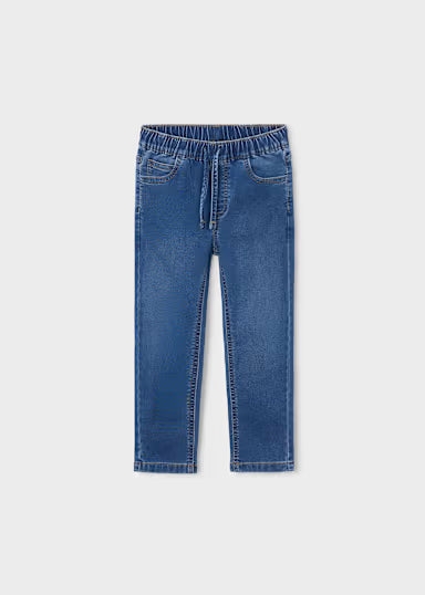 Jeans Soft Denim Jogger Blu