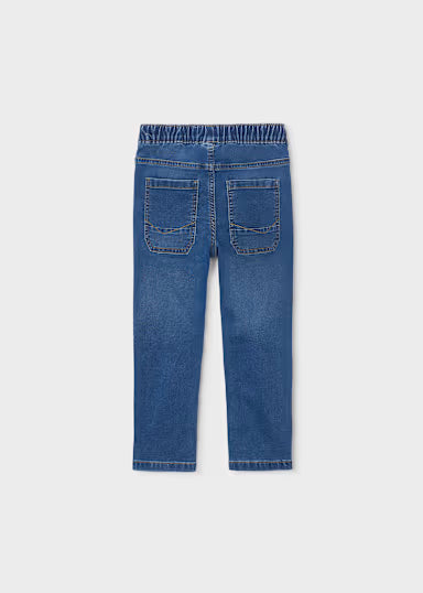 Jeans Soft Denim Jogger Blu