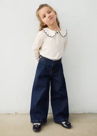 Pantalone Denim Jeans Blu Notte