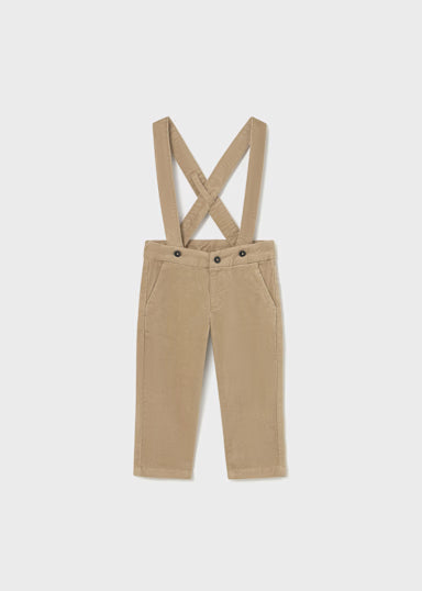 Pantalone Bretelle Beige