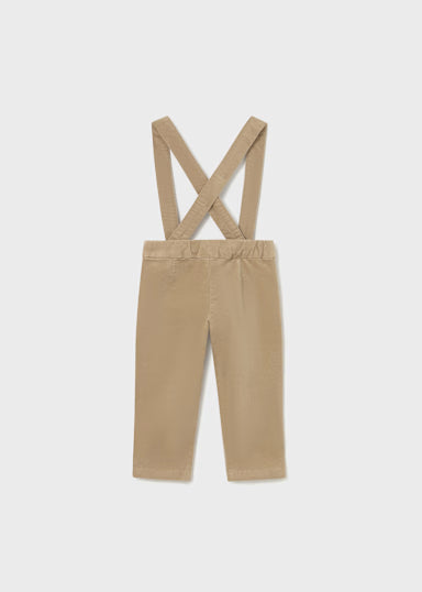 Pantalone Bretelle Beige