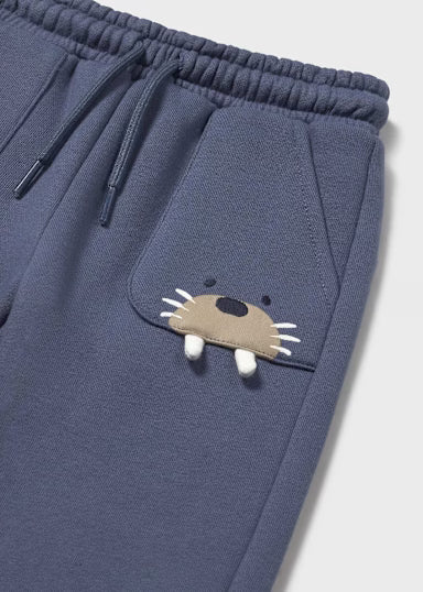 Pantalone Felpa Blu Scuro