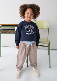 Pantalone Paperbag Topo