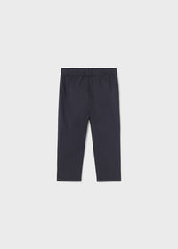 Pantalone Popeline Elastan Marino