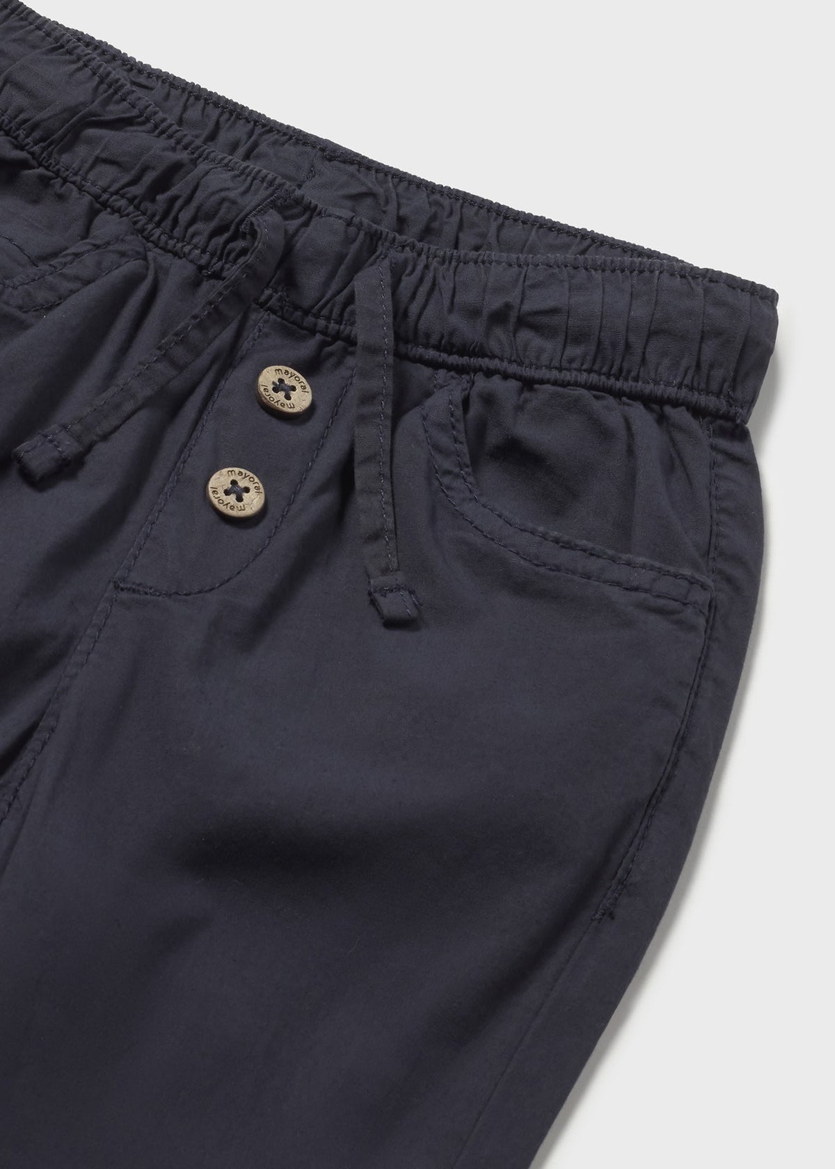 Pantalone Popeline Elastan Marino