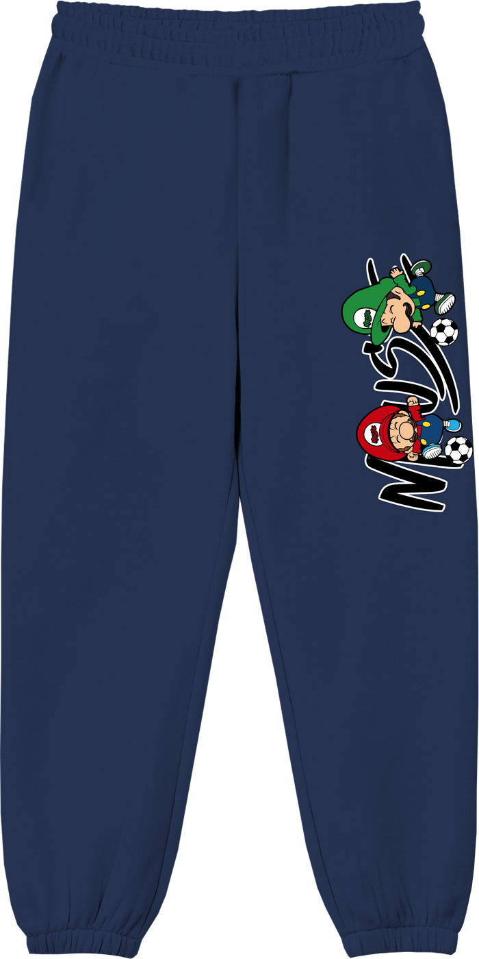 Pantaloni Felpa Super Mario Blu Marino