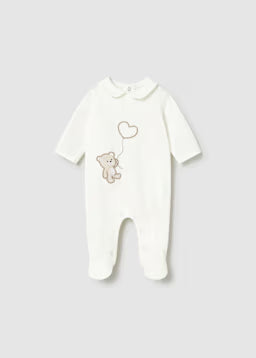 Tutina Intera Neonato Bianco Panna