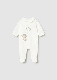 Tutina Intera Neonato Bianco Panna