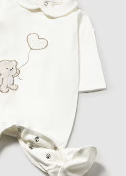 Tutina Intera Neonato Bianco Panna
