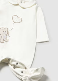 Tutina Intera Neonato Bianco Panna