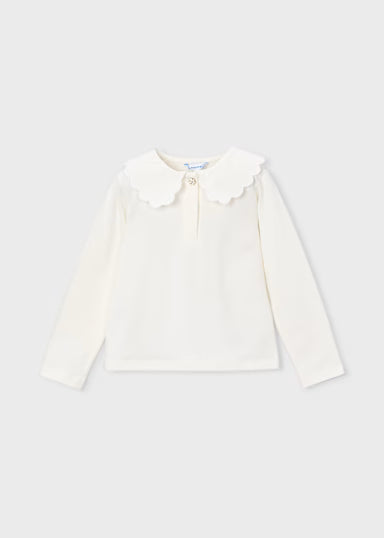 Polo Manica Lunga Basico Bianco