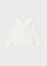 Polo Manica Lunga Basico Bianco