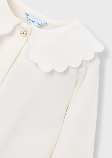 Polo Manica Lunga Basico Bianco