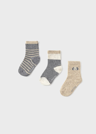 Set 3 Calzini Combinati Nebbia