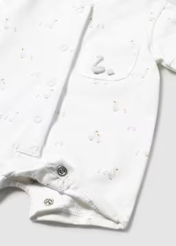 Set Nascita 3 Pezzi Bianco E Grigio