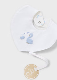 Set Nascita 3 Pezzi Bianco E Azzurro