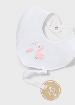 Set Nascita 3 Pezzi Bianco E Rosa