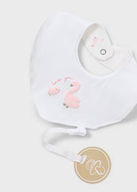 Set Nascita 3 Pezzi Bianco E Rosa